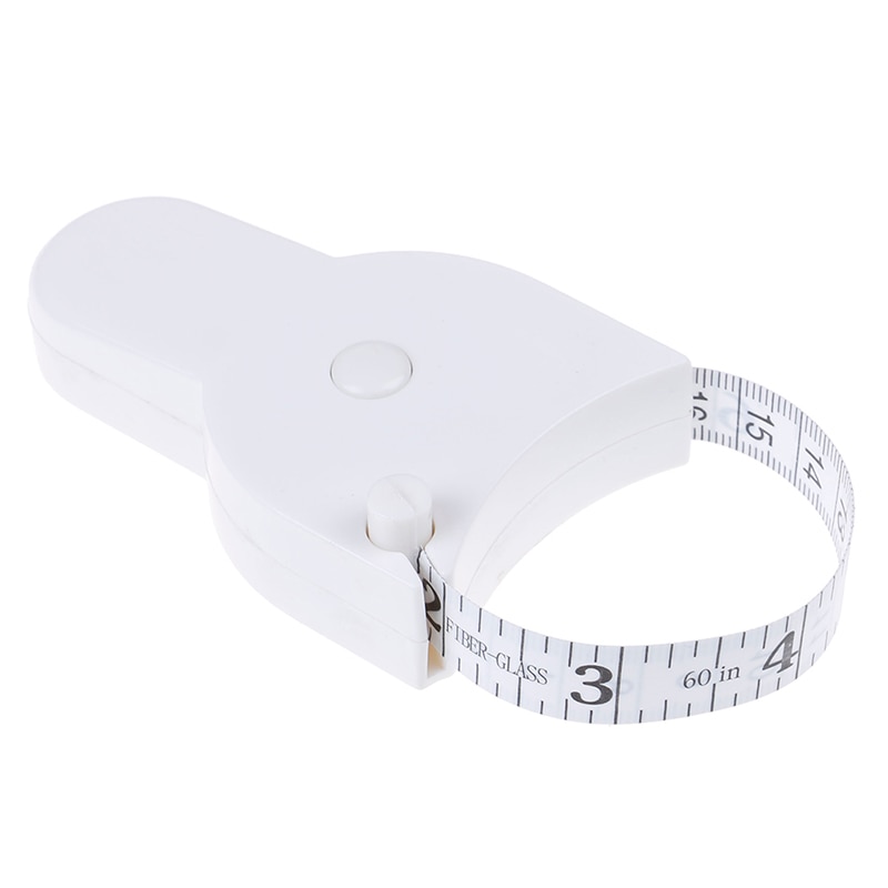 1 rulla sisäänvedettävä viivain fitness tarkka kuntosatula vartalo vyötärö rinta kädet jalat mittanauha 150cm/60 tuumaa