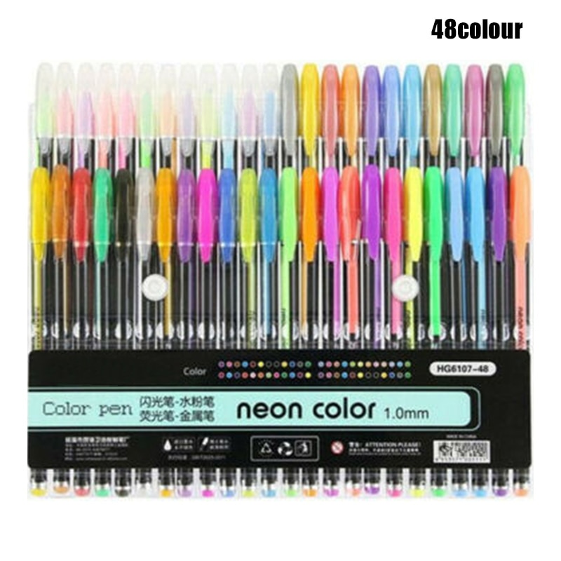 Highlighter Glitter Pen Pastels Metal Gel Pen Set for Painting Drawing USJ99