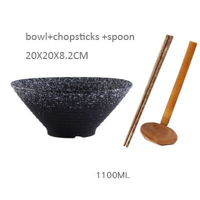 Antowall Japanse Stijl Keramische Ramen Soepkom Keuken Servies Kom Huishouden Restaurant Gearomatiseerde 8Inch Instant Noodle Kom: 4