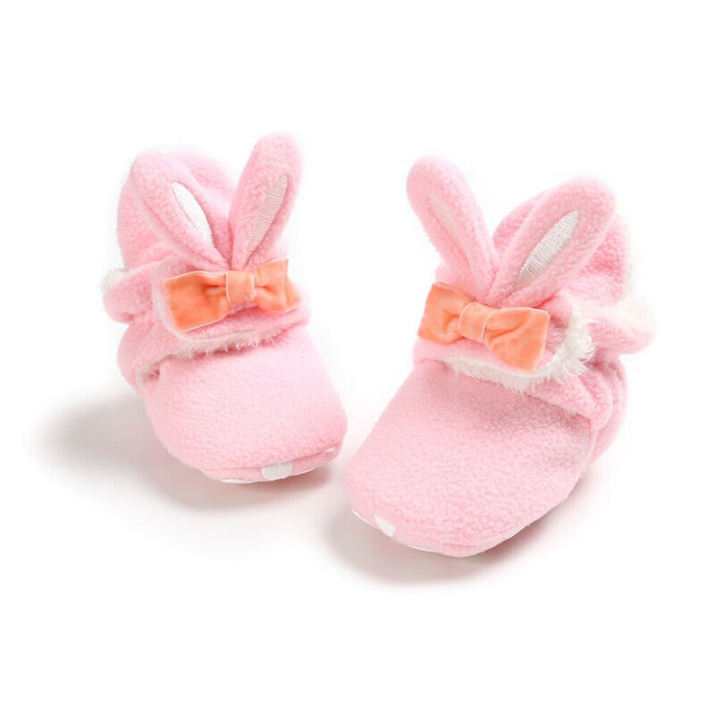 Baby Baby Meisjes Winter Warm Sneeuw Laarsjes Soft Sole Crib Schoenen Warm Anti Slip Laarzen Prewalker