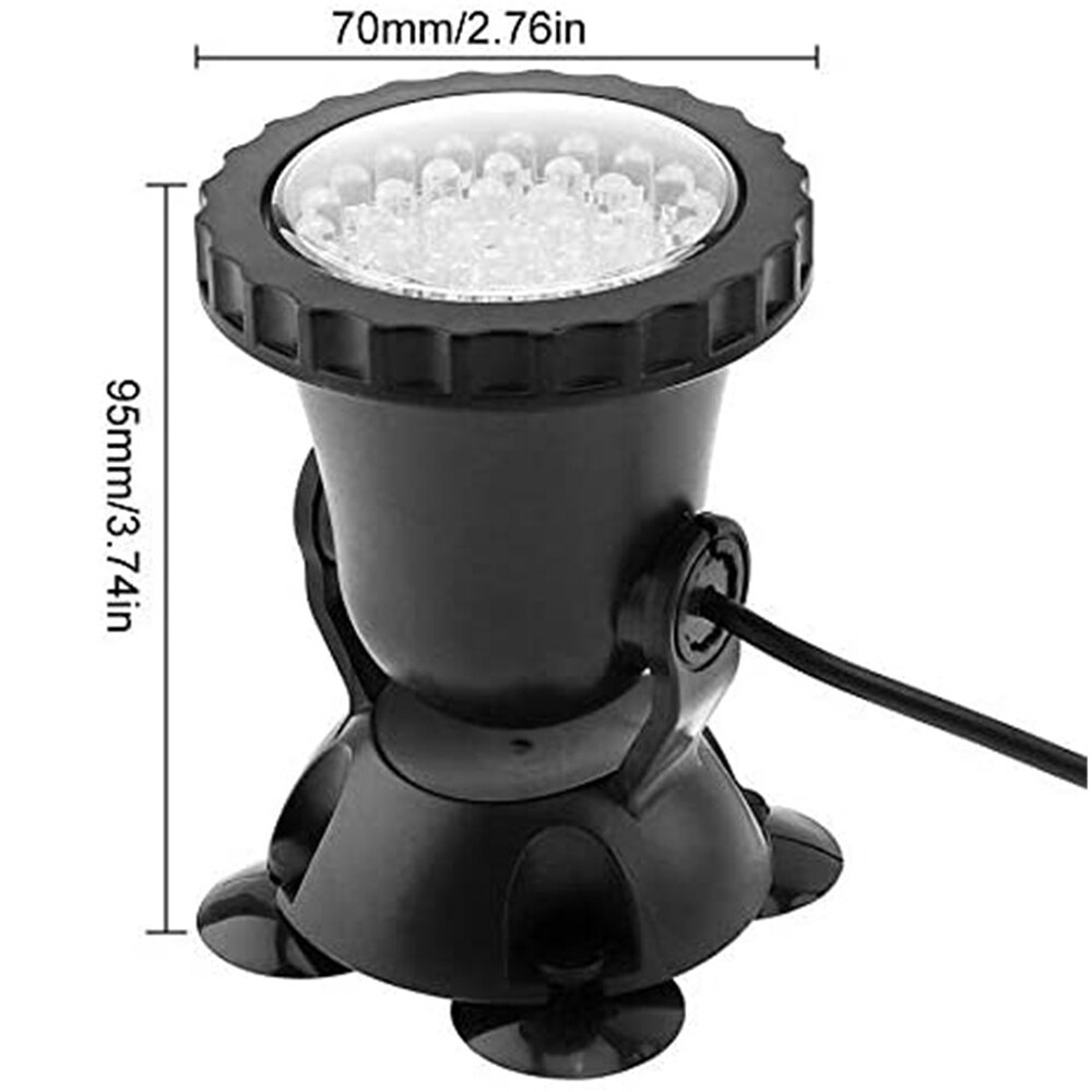 RGB Tauch Teich Schwimmbad Lichter IP68 Wasserdichte Unterwasser Aquarium Strahler 36 LED Garten Landschaft Rasen Licht
