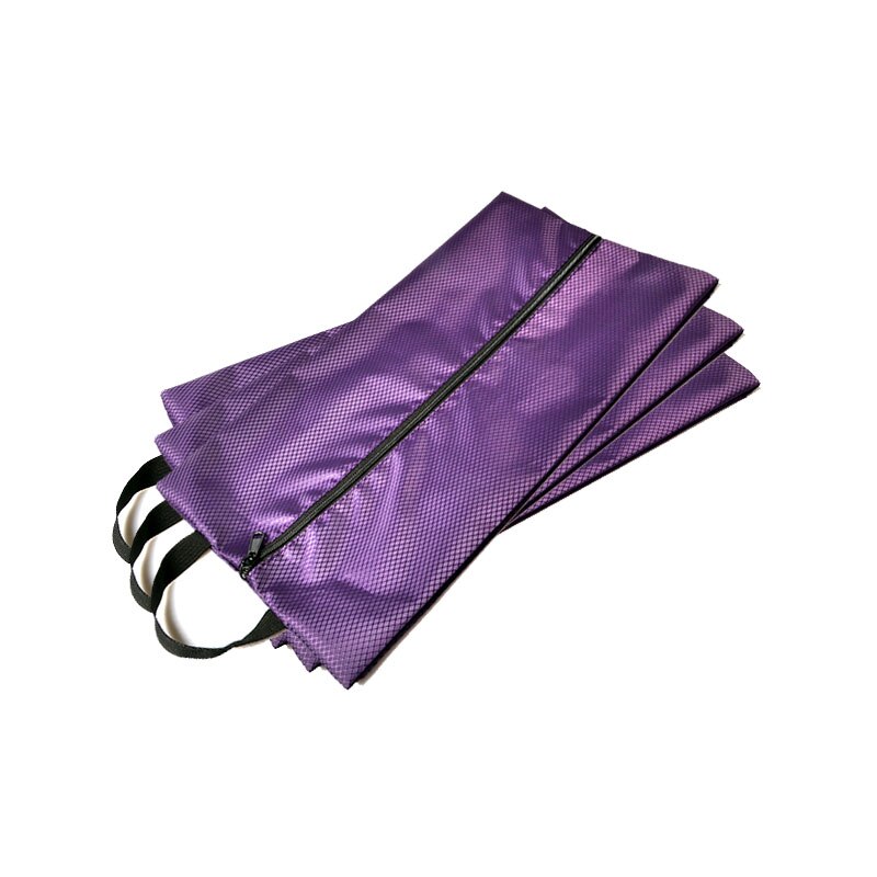 Bolsa de viaje de compresión con doble cremallera, bolsa de viaje para hombre y mujer, bolsa de nailon plegable de gran capacidad: Purple 3