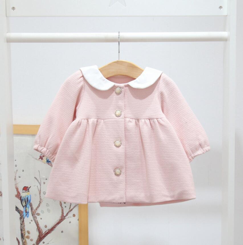 Baby Meisjes Jas Baby Meisje schattige jas Lente Herfst peuter pak Kleding Baby Meisje Prinses Bovenkleding kleding voor 0- 2 jaar: Roze / 6m