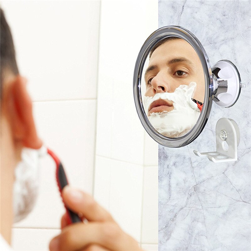 Bathroom Mirror Wall 360 Rotating Powerful Suction Cup Bath Mirror Fogless Shower Mirrors Make Up Mirror with Shaver Holder