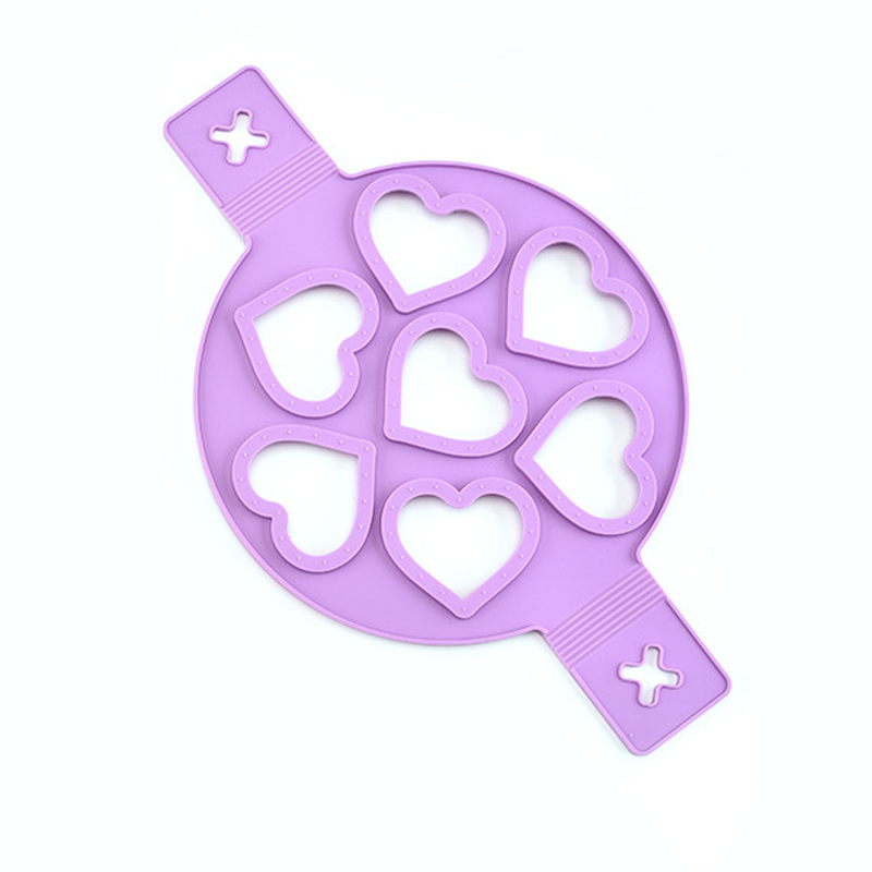 Moule à alvéoles, œufs en Silicone, 1 pièce, antiadhésif, crêpes, œufs en anneau, omelettes, cuisson, cuisson, moules en anneau, offre spéciale: purple heart