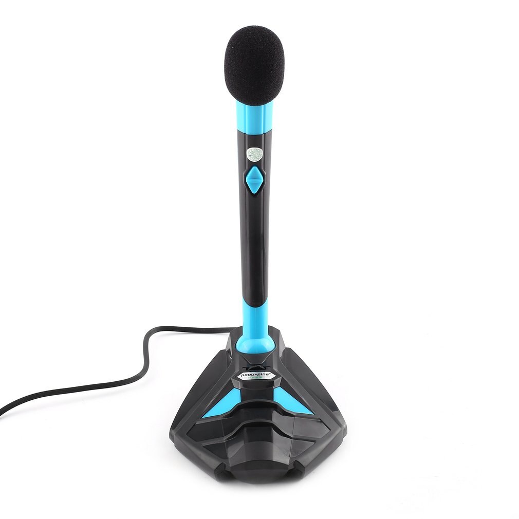 360-degree Rotating Neck Tabletop Desktop USB Gaming Computer Multimedia Microphone With Stand for Desktop Laptop PC Mic