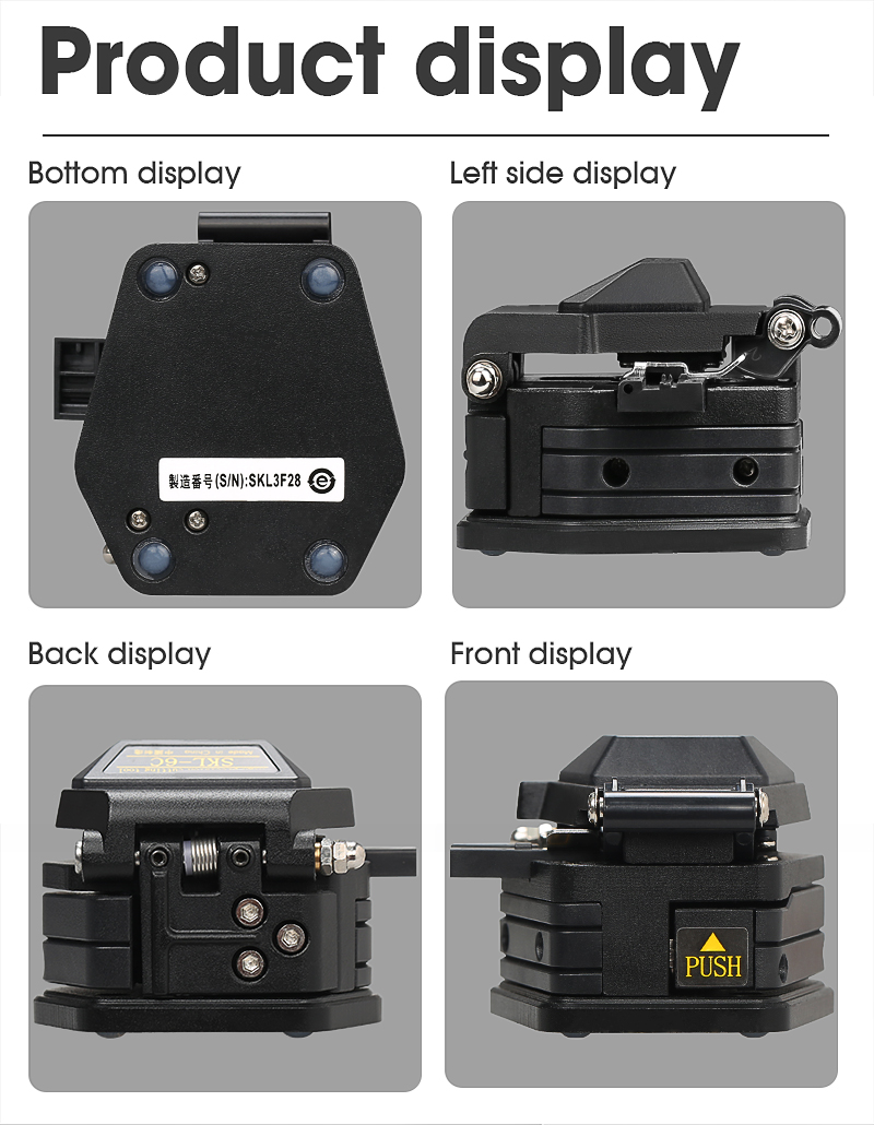 Fiber cleaver SKL-6C/AUA-6C Cable Cutting Knife FTTT Fiber Optic Knife Tools cutter High Precision Cleavers 16 surface blade