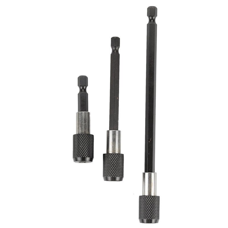 Socket Bit Extension Bar Hex Shank Adapter Boor Moer Driver Power Boor Reparatie Gereedschap Kit Set + Hex Quick release Magnetische Sc