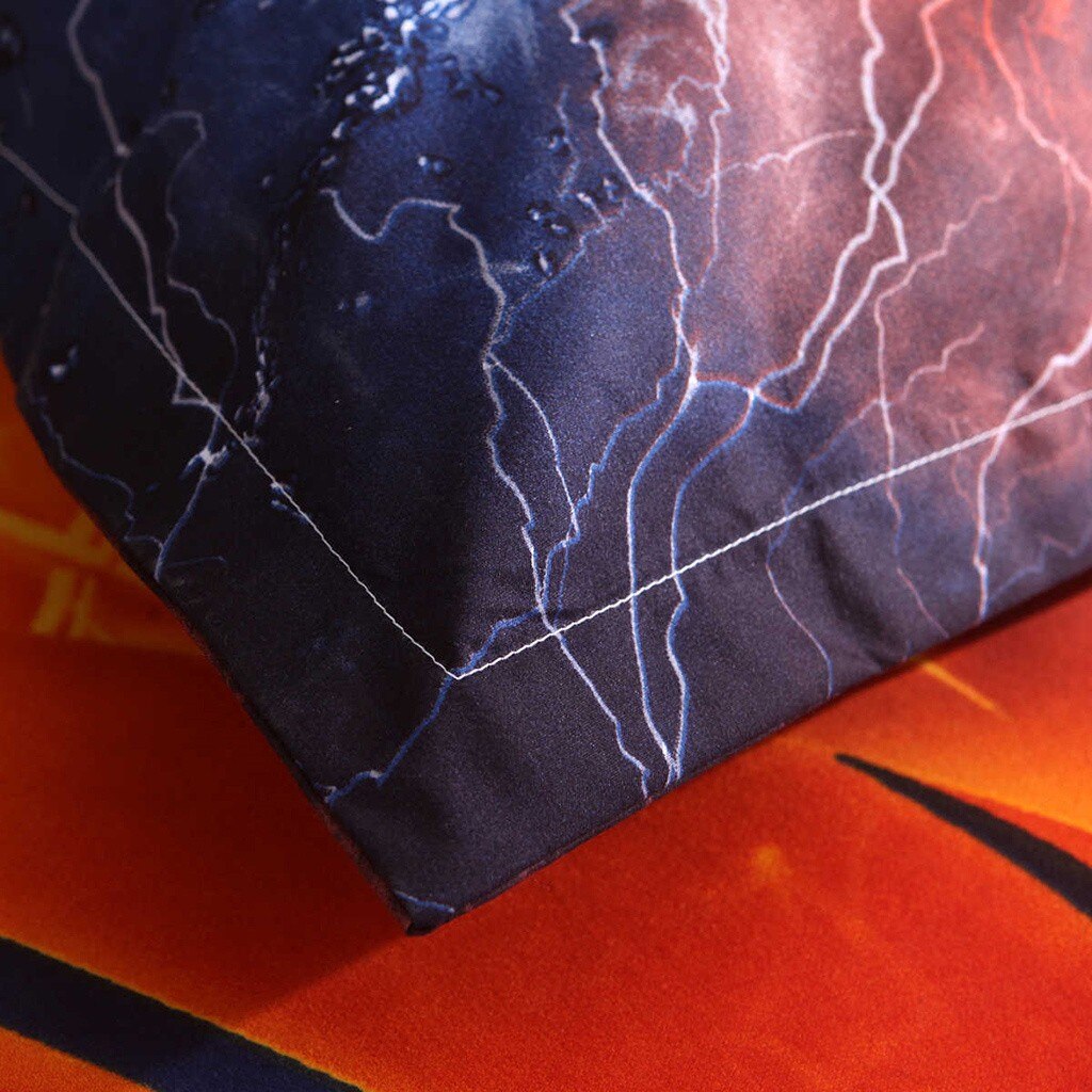 Basketbal Fan Dekbedovertrek Beddengoed Kit Basketbal Atleet Jongen Slaapkamer Brandende Bal Droom Dekbed Case Dekbedovertrek Beddengoed Set