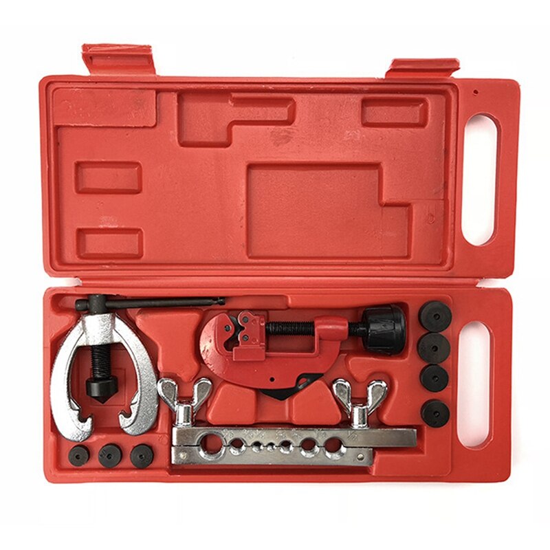 -Eccentric Flaring Tool Set Water Gas Brake Line Application Tubing Inch 45 Degree Angle Eccentric Cone Type Flaring Tool
