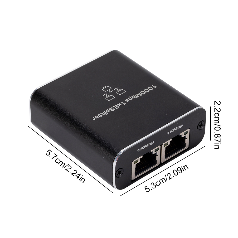 1 em 2 gigabit ethernet switch divisor cabo de rede seletor usb mini switch de rede 1000mbps divisor de internet para computador portátil
