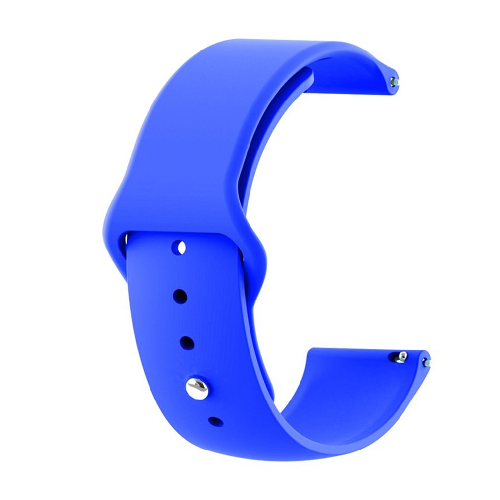 22mm Solid Color Strap Reverse Buckle Silicone Replacement Strap For Haylou Solar LS05 Series