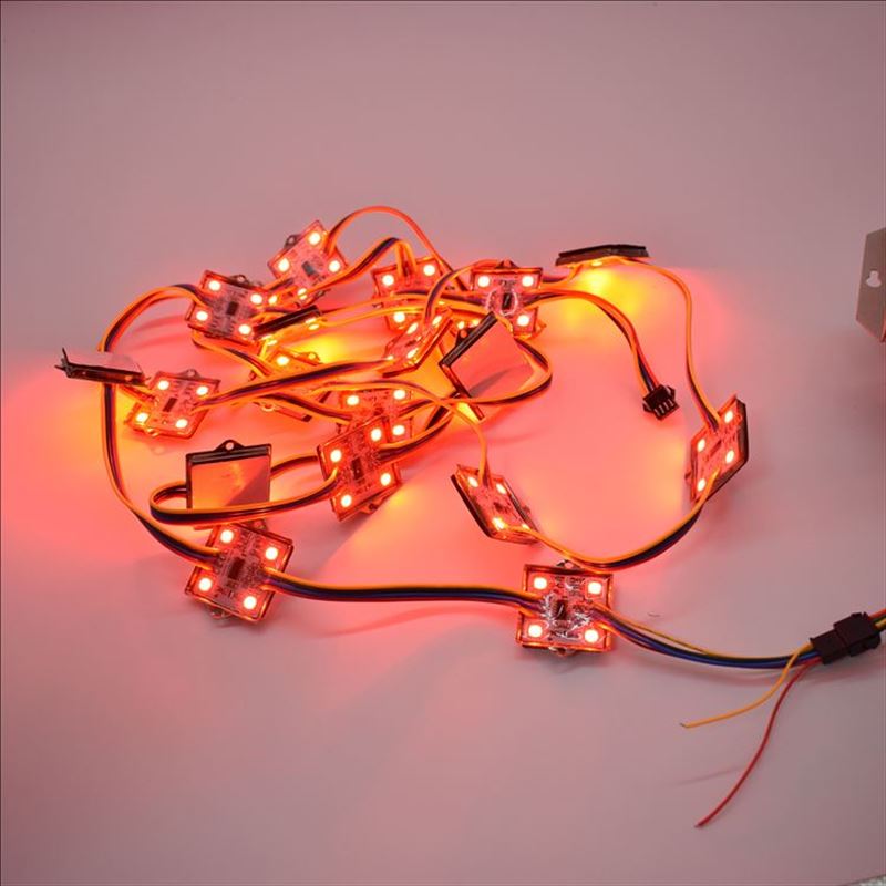 Matriz direccionable WS2801, módulo de píxeles de 4 LED, resistente al agua IP65, , 20 unidades