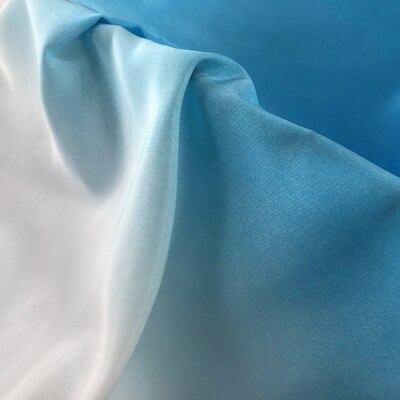 Tissu en mousseline de soie dégradé violet doux Polyester Koshibo tissu pour robe, mariage, rideau vert, bleu, jaune, Rose rouge au mètre