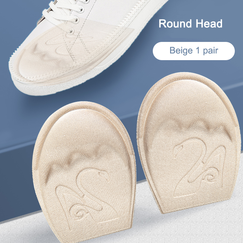 Coussinet avant-pied pour femmes, talons hauts, demi-semelle intérieure, bouchon d'orteil, réduit la taille de la chaussure, coussinets antidérapants, Anti-douleur, semelles intérieures pour chaussures: Beige