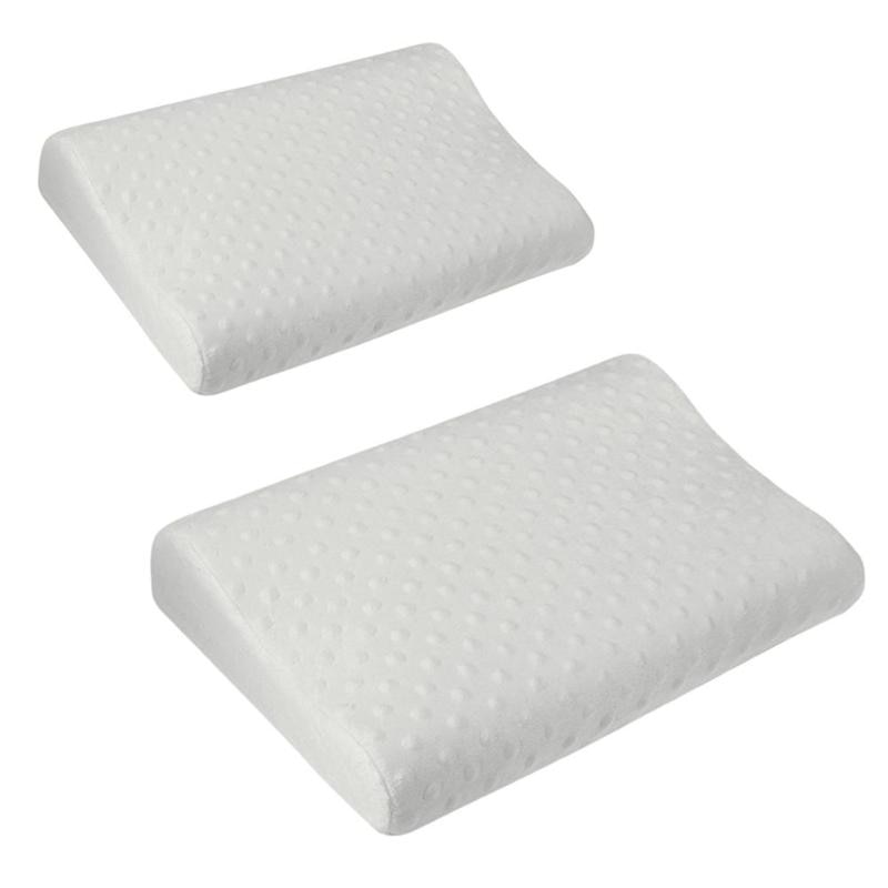Bekväma barn memory foam ortopedisk sömn vit kylande komfort gel säng kudde kudde minne bomull memory foam kudde