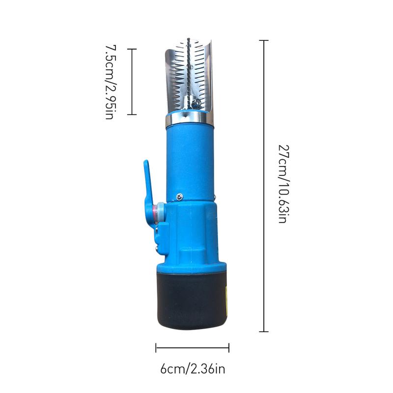 Electric Rechargeable Fish Scaler Waterproof Handheld Automatic Fish Skin Deslagger Scale Scraper Blade Home Scaling Cleaner