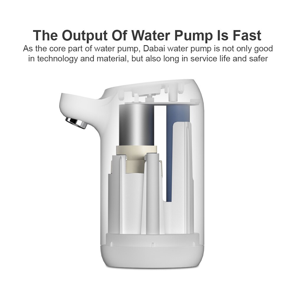 Hjem gadgets vandflaske pumpe mini tønde vand elektrisk pumpe usb opladning automatisk bærbar vanddispenser drikke dispenser