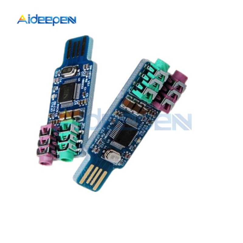 Gratis Drive USB Geluidskaart Laptop Computer Externe Geluidskaart Notebook Geluidskaart Originele CM108 USB Geluidskaart Chip