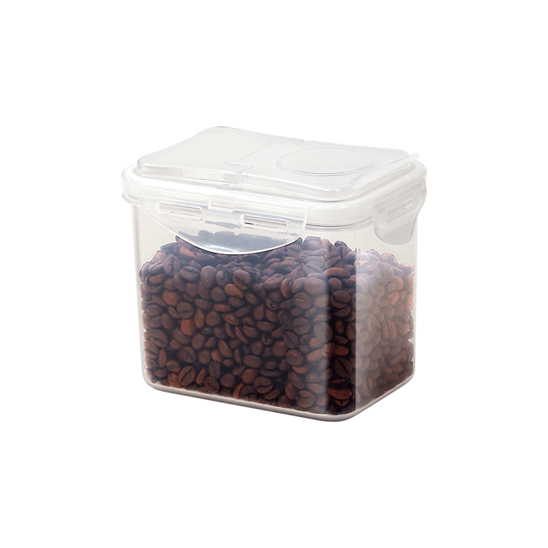 AMINNO Cereal Storage Container Plastic Cereal Dispenser Kitchen Dry Food Storage Container Oat Dispenser BPA-Free Box: Clear 1L