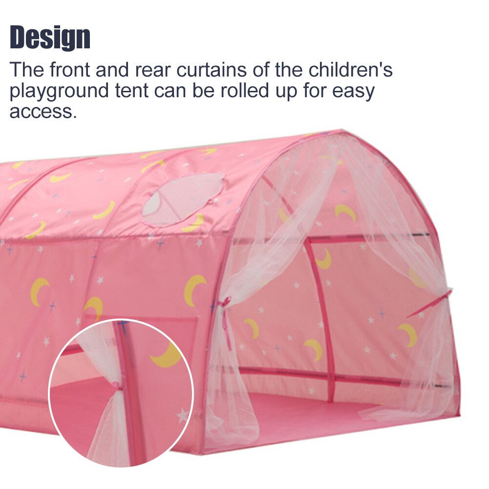 freundlicher freundlicher Spielen Zelt Ich bin Freien Spaß Picknick Schlaf Doppel Netz Vorhang Spielen Schlaf Zelt Faltbare Junge Mädchen Rosa Blau Polyester