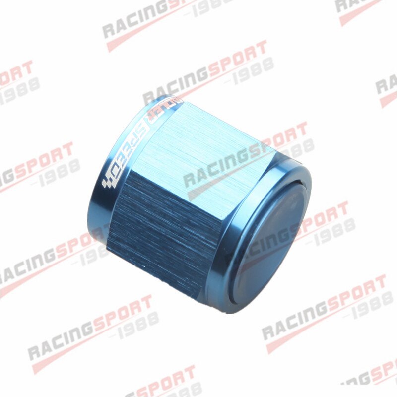 10AN Een-10 AN10 Flare Cap Caps Aluminium Fitting Adapter Blue