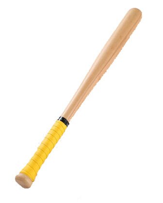 Palo de béisbol de madera sólida de 53cm, palo de béisbol de madera dura, equipo de Fitness para deportes al aire libre X346D: yellow