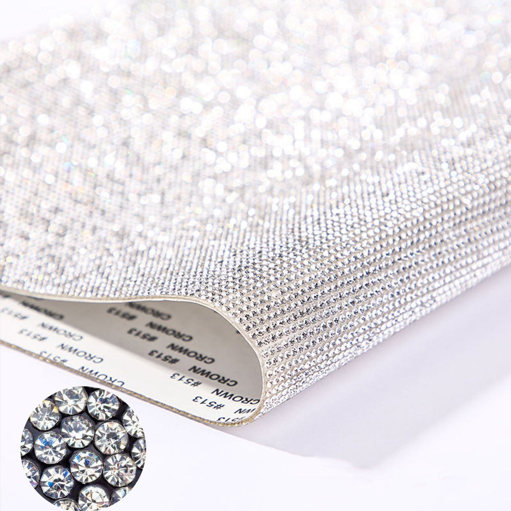 Zelfklevende Strass Sticker Tape Vel Trim Glitter Crystal Ribbon Gem Stickers voor DIY Auto Telefoon Schoenen Kleding Decor