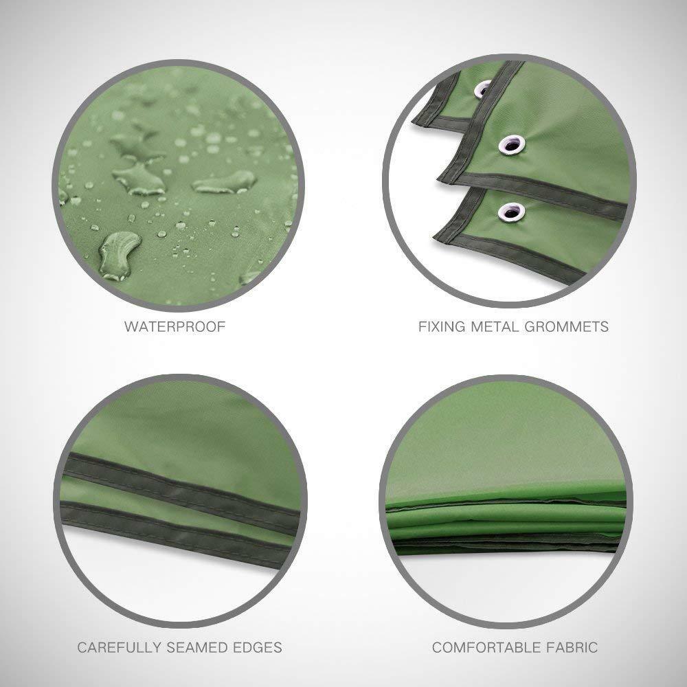 300x300cm Ultralight Tarp Outdoor Camping Survival Sun Shelter Shade Awning Silver Coating Pergola Waterproof Beach Tent 3 Color