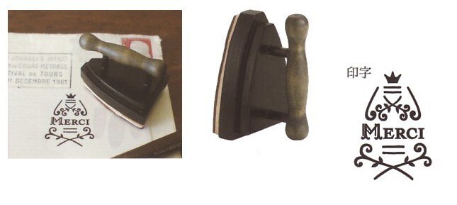 1pc franska merci trästämpel tack järnform brevpapper diy klippbok dagbok dekoration gummistämpel handgjorda hantverk