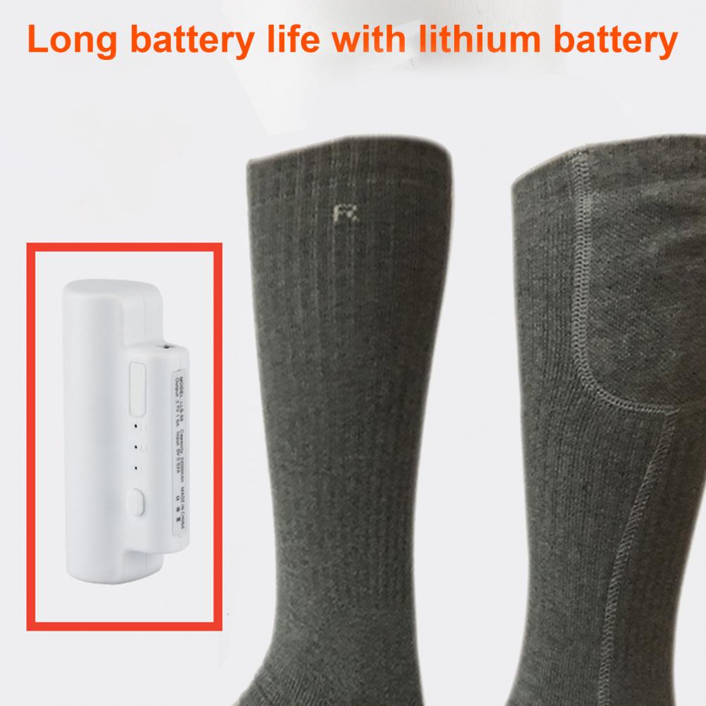 Calcetines térmicos para ancianos, medias calentadas con temperatura constante, cómodos de llevar, eléctricos, 1 Juego