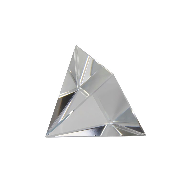 Egypt Pyramid Optical Prism K9 Glass 60mm Crystal Photography Triangle Light Guide Science Home decoration Teaching