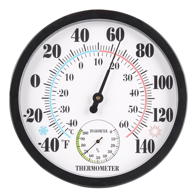Household Humidity Temperature Meter Gauge Wall Mounted Thermometer Hygrometer Indoor Outdoor for Laboratory Warehouse