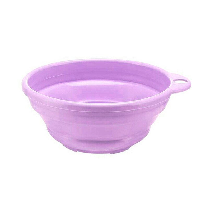 Portable Collapsible Folding Wash Basin Camping Travel Outdoor Supply Caravan Space Saver Wash Up Bowl Bucket Washtub Dish Tub: Purple