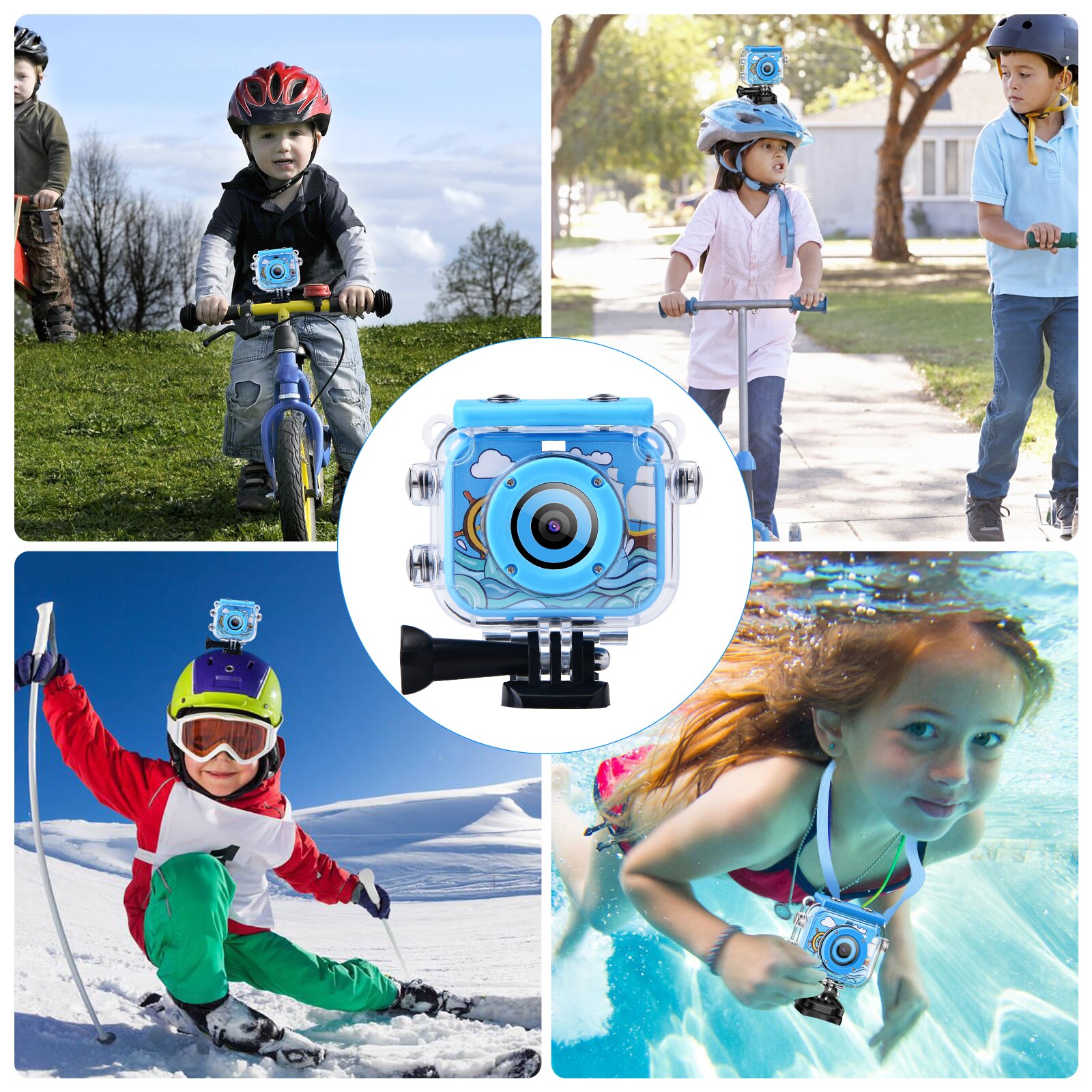 Kids Camera Cam 2.0 "Lcd Hd Digitale Camera Sport Waterdichte Kinderen Kids Best 1080P Video Camera Camcorder fotografica