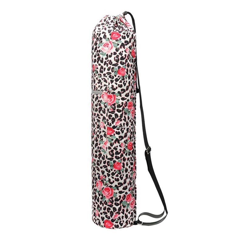 home indoor Yoga Mat Storage Bag Printed Zipper Drawstring Bags Carrier Organization Tool With Straps