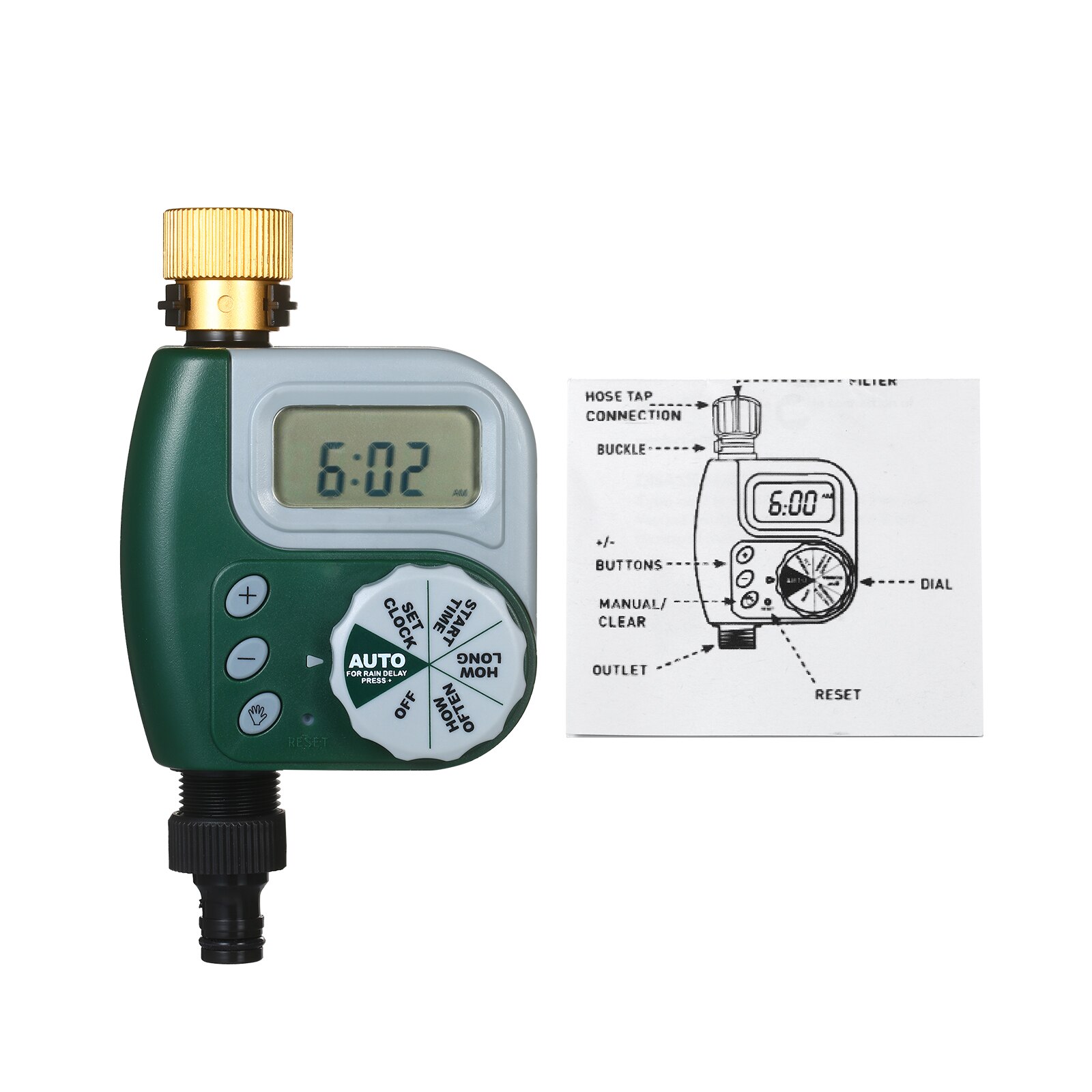 US/EU/UK Plug Digital Programmable Water Timer Weatherproof Garden Lawn Faucet Hose Timer Automatic Irrigation Controller