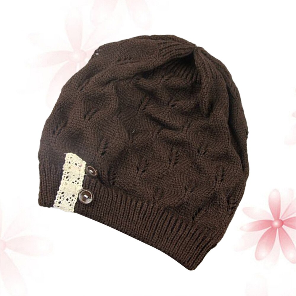 Stijlvolle Winter Hoed Eenvoudige Warmer Cap Koude Bescherming Hoed Creatieve Outdoor Gebreide Hoed Voor Lady Meisjes (Rood): Coffee