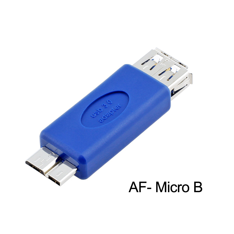 Conector USB hembra o hembra adaptador USB para Cable de datos convertidor USB AM-AF- AF AM-BM AF-Micro B USB extensión de la cabeza: AF-Micro B