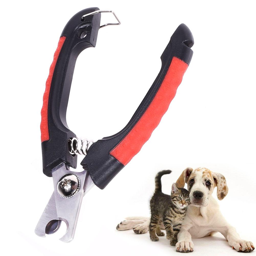 Kæledyr hund negleklipper cutter rustfrit stål grooming saks clippers til dyr katte med låsestørrelse sm