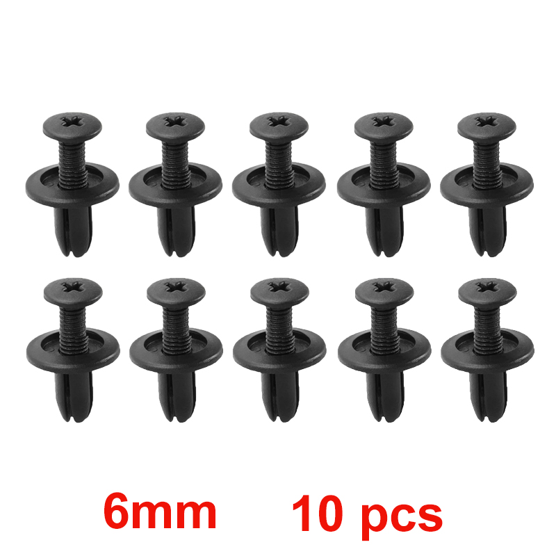 Remaches de plástico de 8mm/6mm, tornillos de sujeción para guardabarros de coche, tornillos para parachoques, Clips, remaches, agujero de 8mm, Clip de pasador de empuje de plástico, accesorios para coche: Azul
