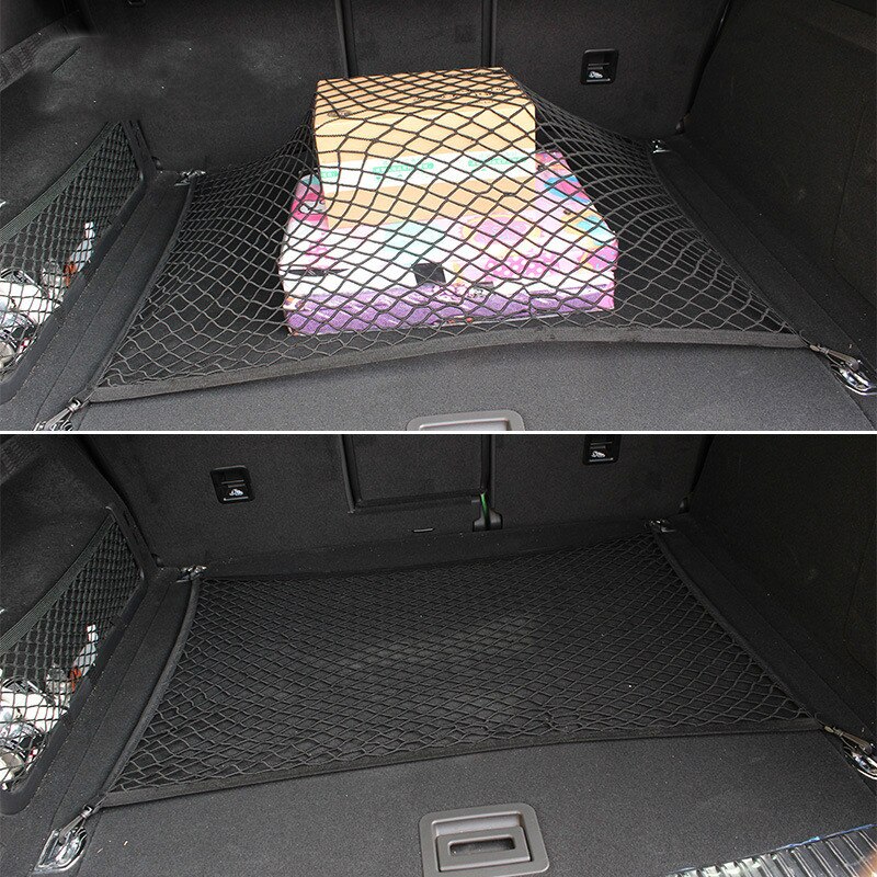 Soporte de red de carga para Subaru Forester SH , , , , malla de coche, maletero, almacenamiento elástico, 4 ganchos, organizador de estilo