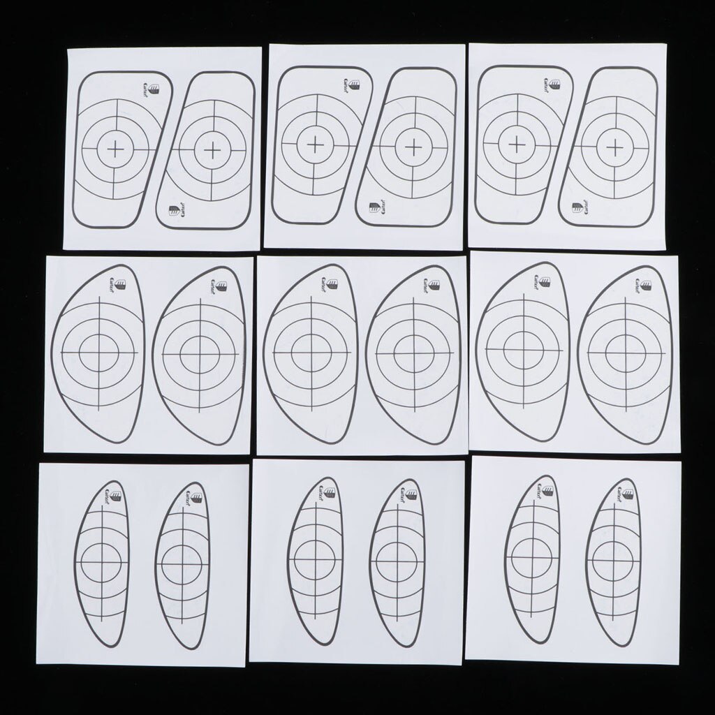 Golf Target Tape 9 Pieces Golf Club Ball Impact Labels Stickers Decal Tape