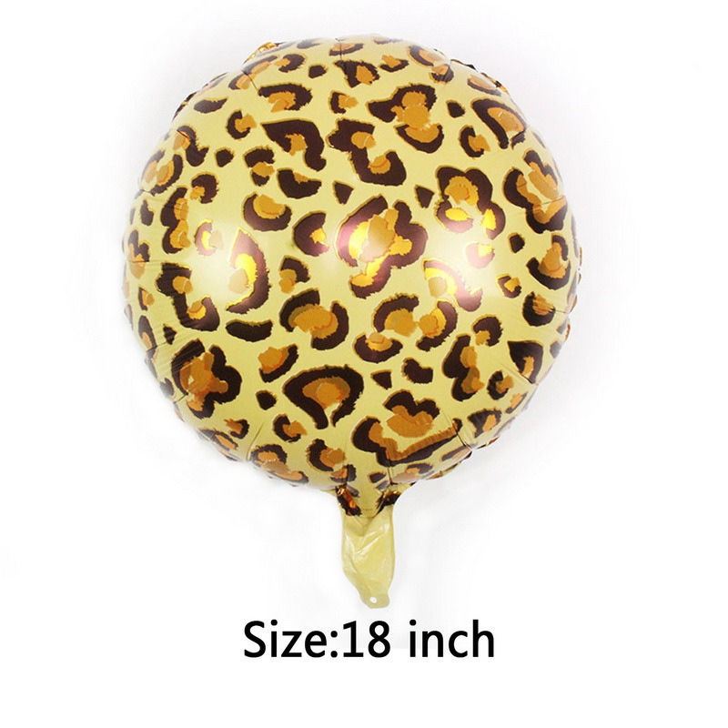 Pasen Decoratie Konijn Folie Ballonnen Jungle Bunny Bos Dieren Helium Ballon Kids Baby Douche Bruiloft Verjaardag Party Decor: Leopard print