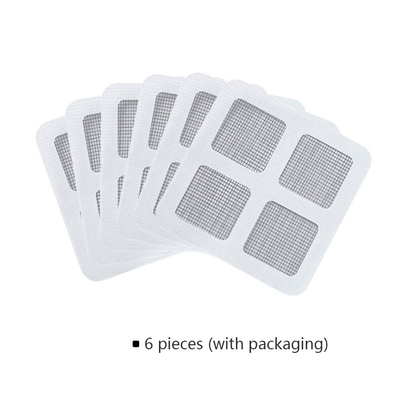 Mosquitera de malla para interiores, mosquitera antimosquitos para puerta y ventana, pegatinas de parche de reparación DIY, novedad de: 6Pcs Patch Stickers