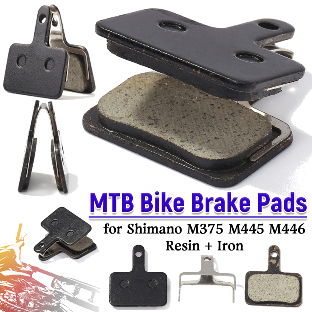 Pastillas de freno de disco para bicicleta de montaña, accesorios de ciclismo silenciosos para SHIMANO M375, M445, M446, 1 a 3 pares