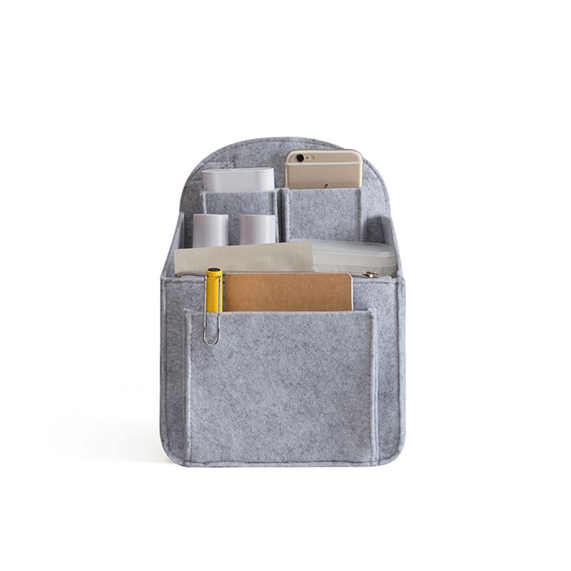 Tragbare Fühlte Lagerung Organizer Einsatz für Rucksack Rucksack Handtasche Schulter Tasche 7XEC: 2-LG
