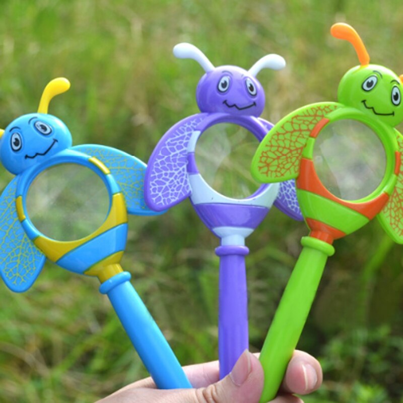 Cartoon Insect Vorm Vergrootglas Outdoor Exploratie Leren Kids Kinderen Educatief Speelgoed Vergrootglas Lieveheersbeestje Vlinder