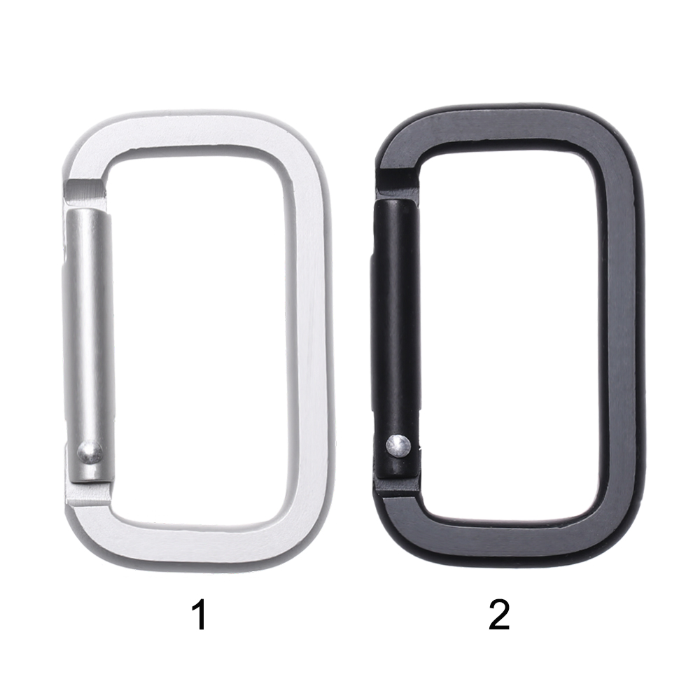 2/5 Stuks Aluminium Plated Ovale Ring Gespen Clips Karabijnhaak Gate Lente voor Purse Handtas Push Trigger Snap Haken Carabiners