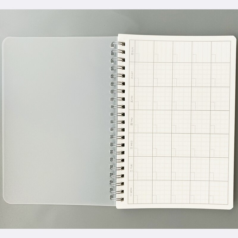 Dagligt ugentligt månedligt notesbog planlægger spiral  a5 notesbog tid memo planlægning arrangør dagsorden skoleplan forsyninger: Månedlig plan